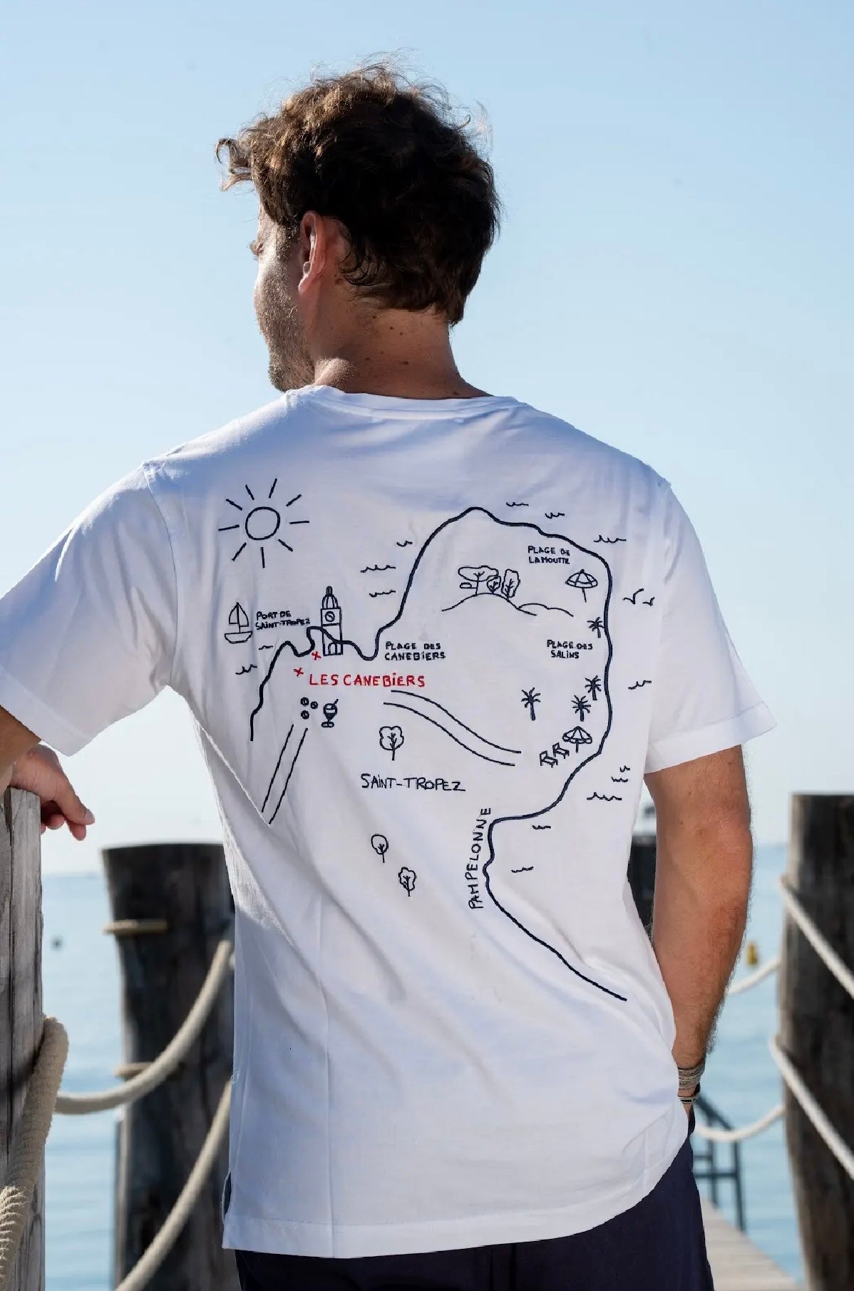 TShirt Map St-Tropez - White