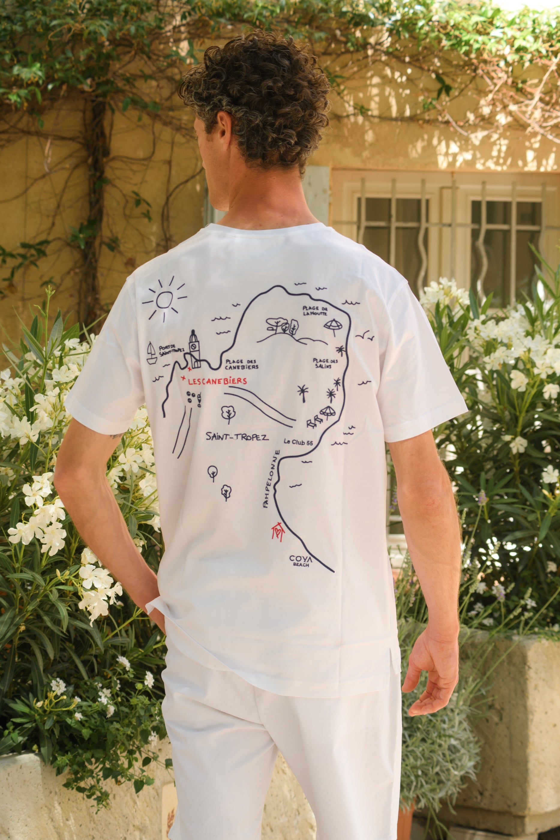 TShirt Map St-Tropez - White
