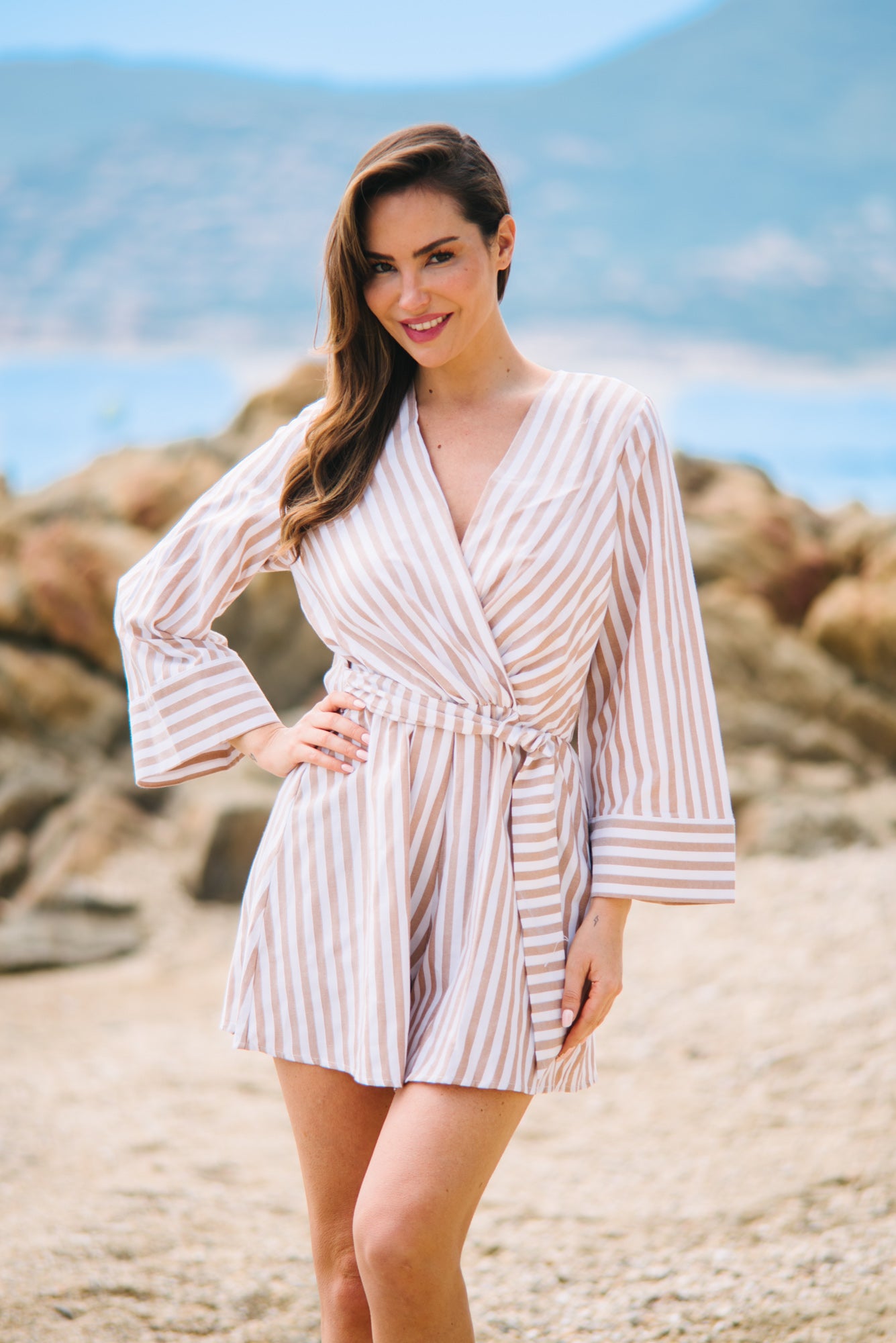 Boutinelles Jumpsuit - Brown Stripes
