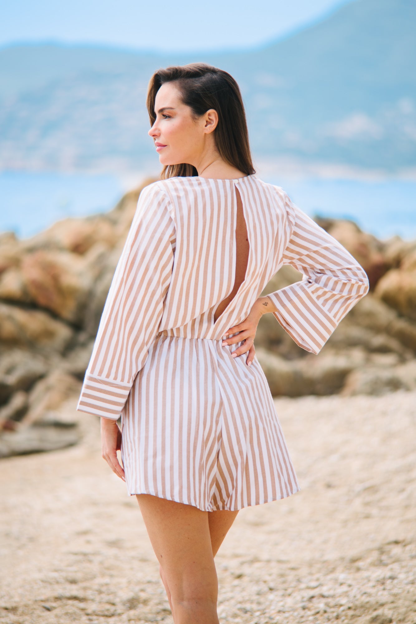 Boutinelles Jumpsuit - Brown Stripes
