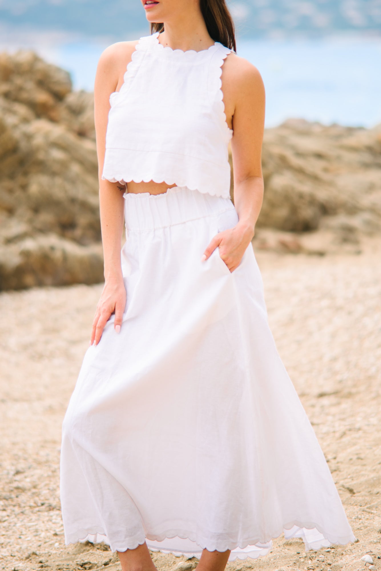 Brusquet Top - White