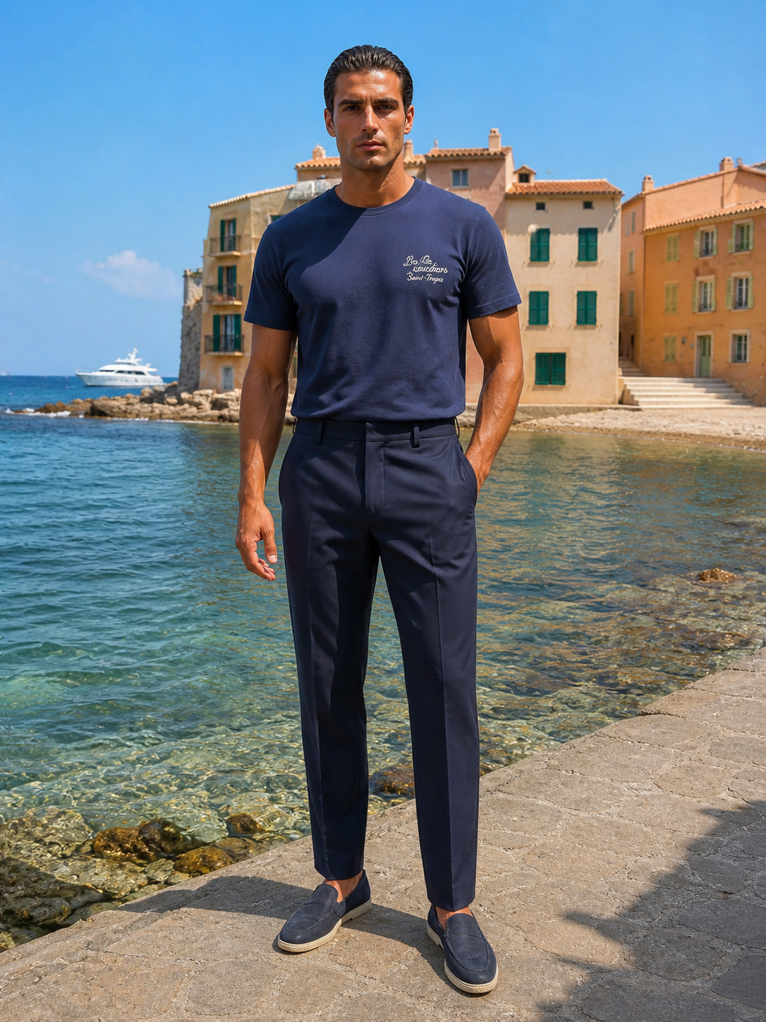 Pantalon Gambetta navy