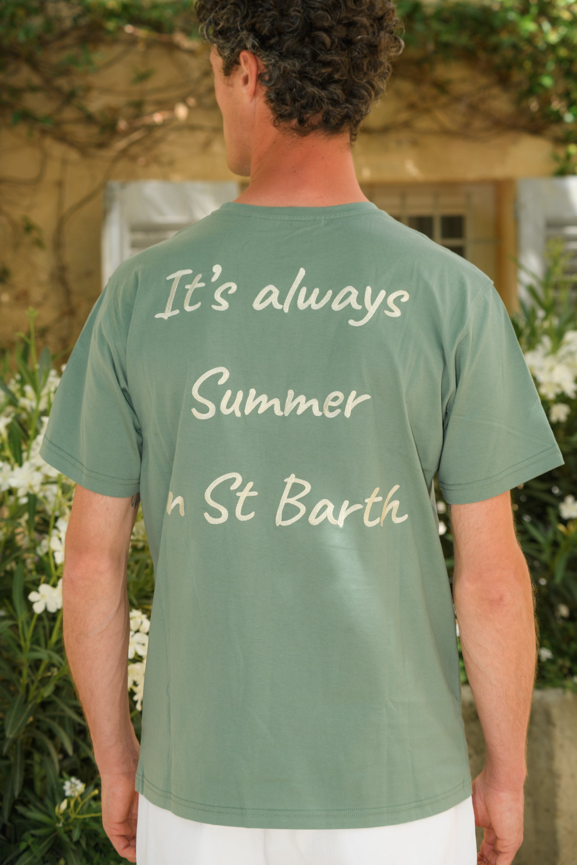 T shirt Always St-Barth green