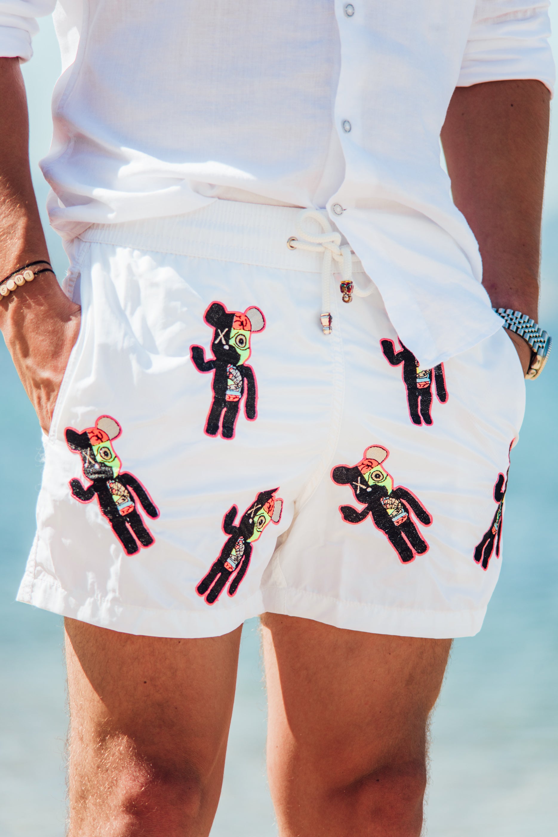 All Over Bear - White