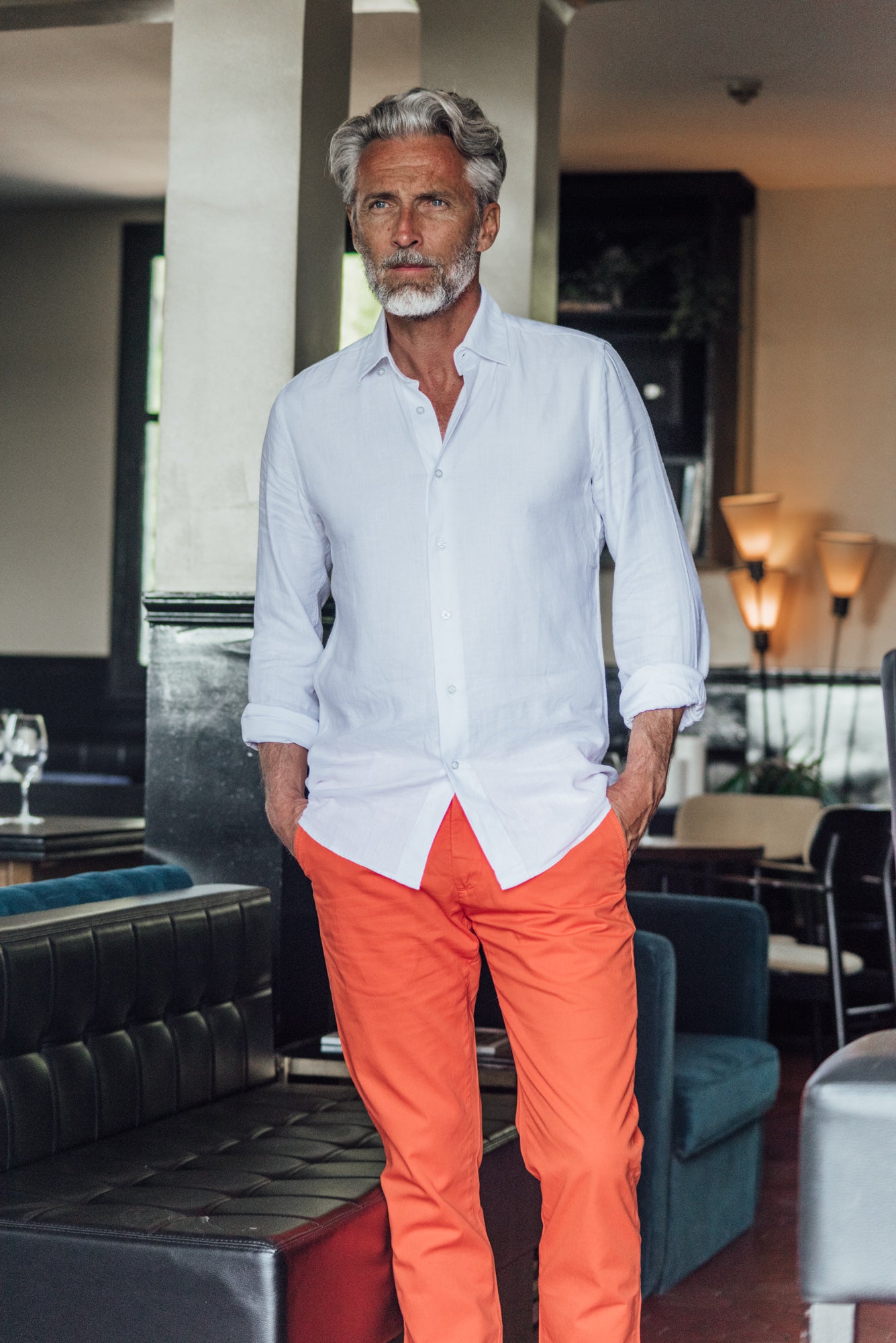 Tartane pants - Orange