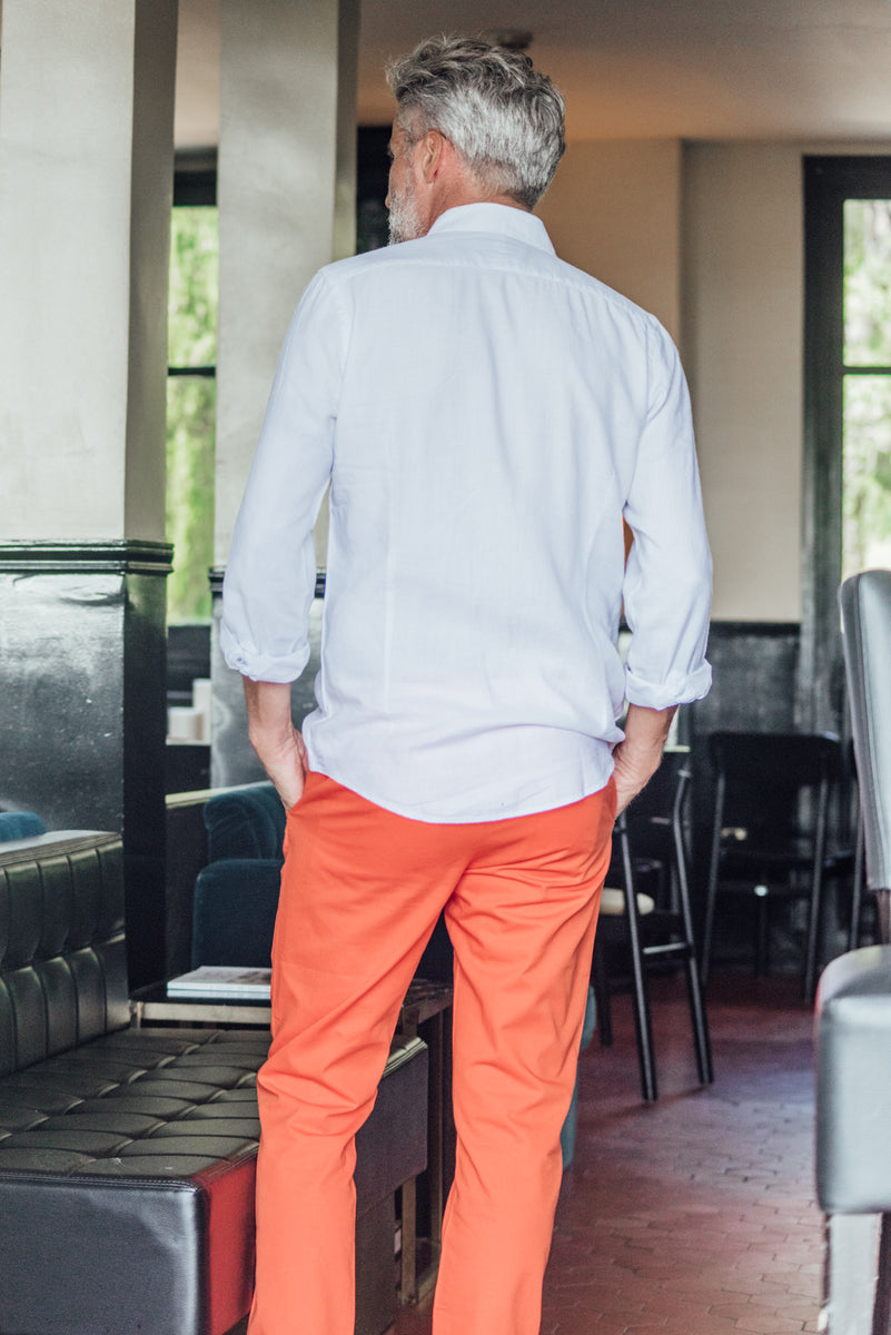 Tartane pants - Orange – Les Canebiers