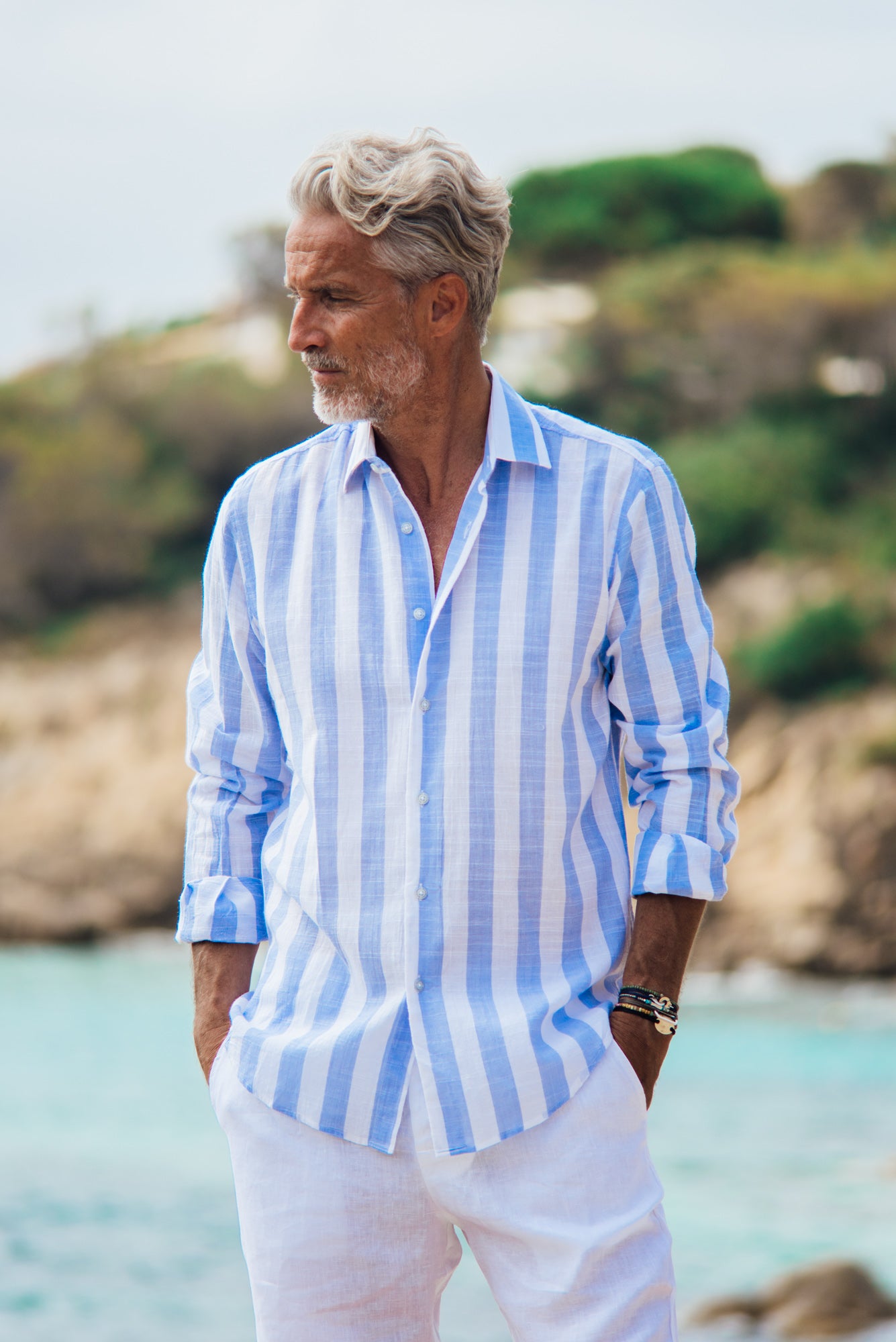 Divin Cotton - Blue Stripes
