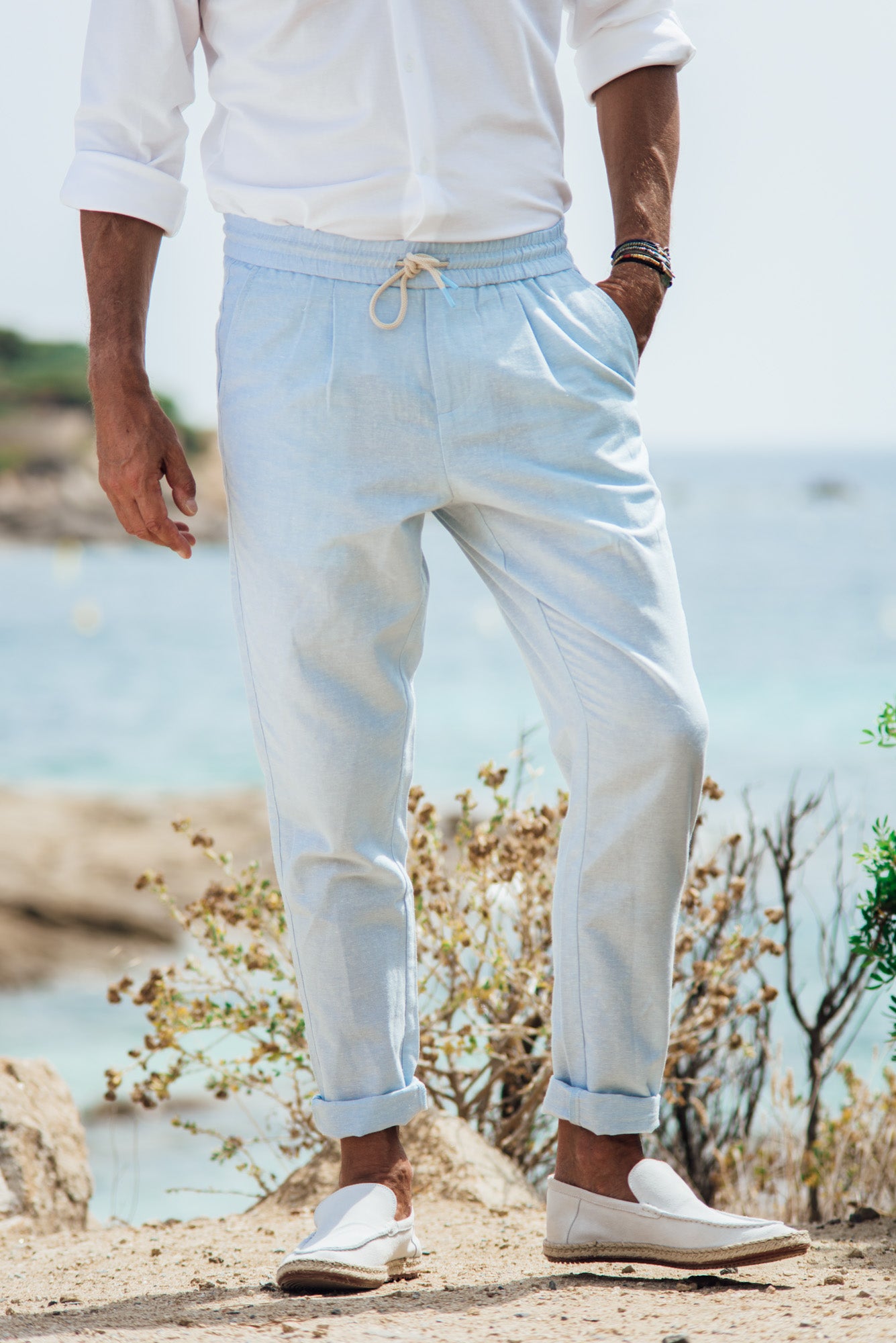 Sauvier Pants - Sky Blue