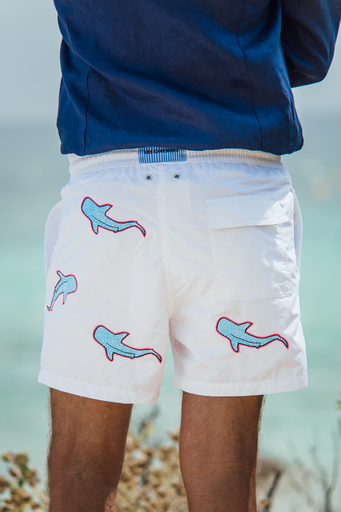 All Over Shark - White