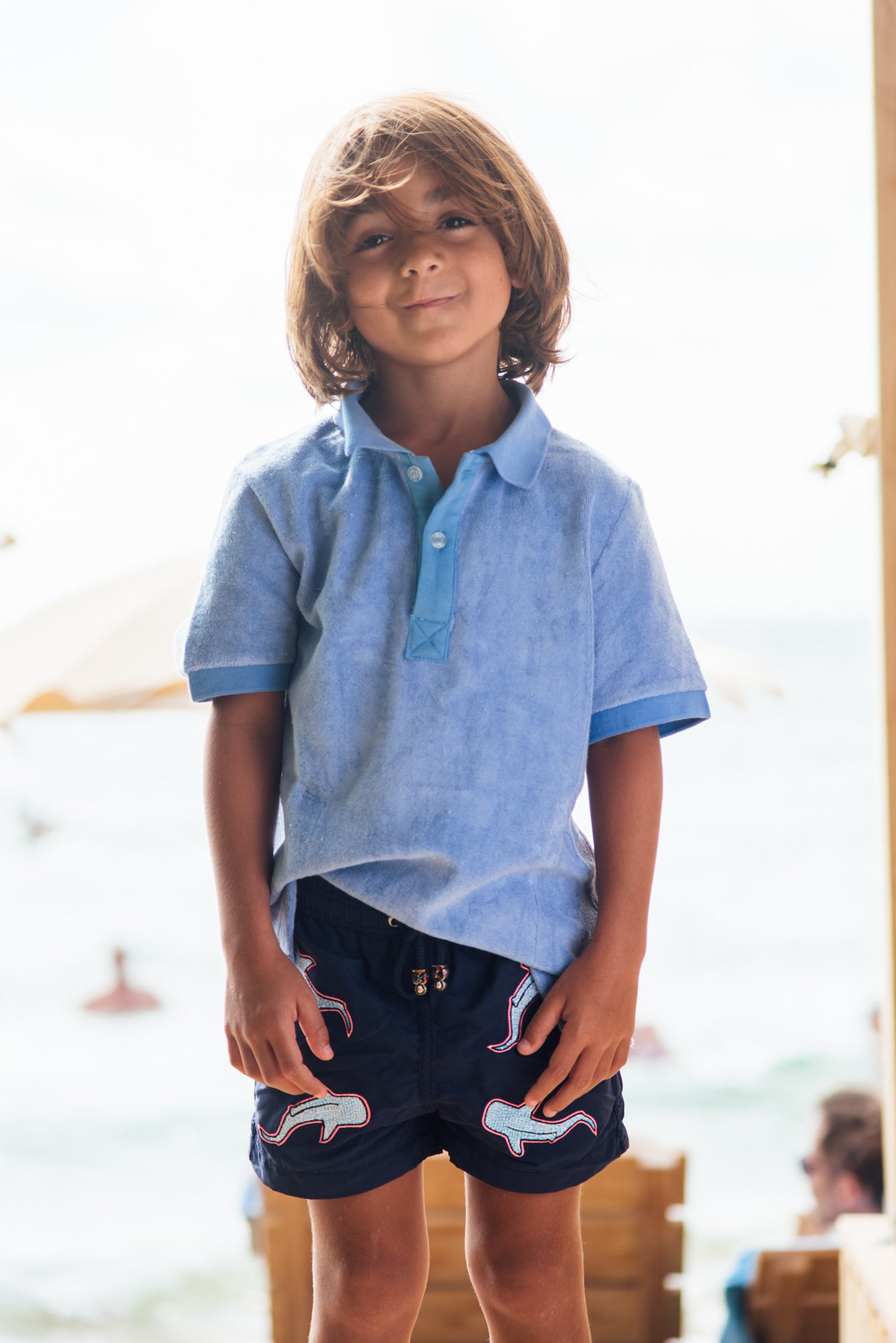All Over Shark Kids - Navy