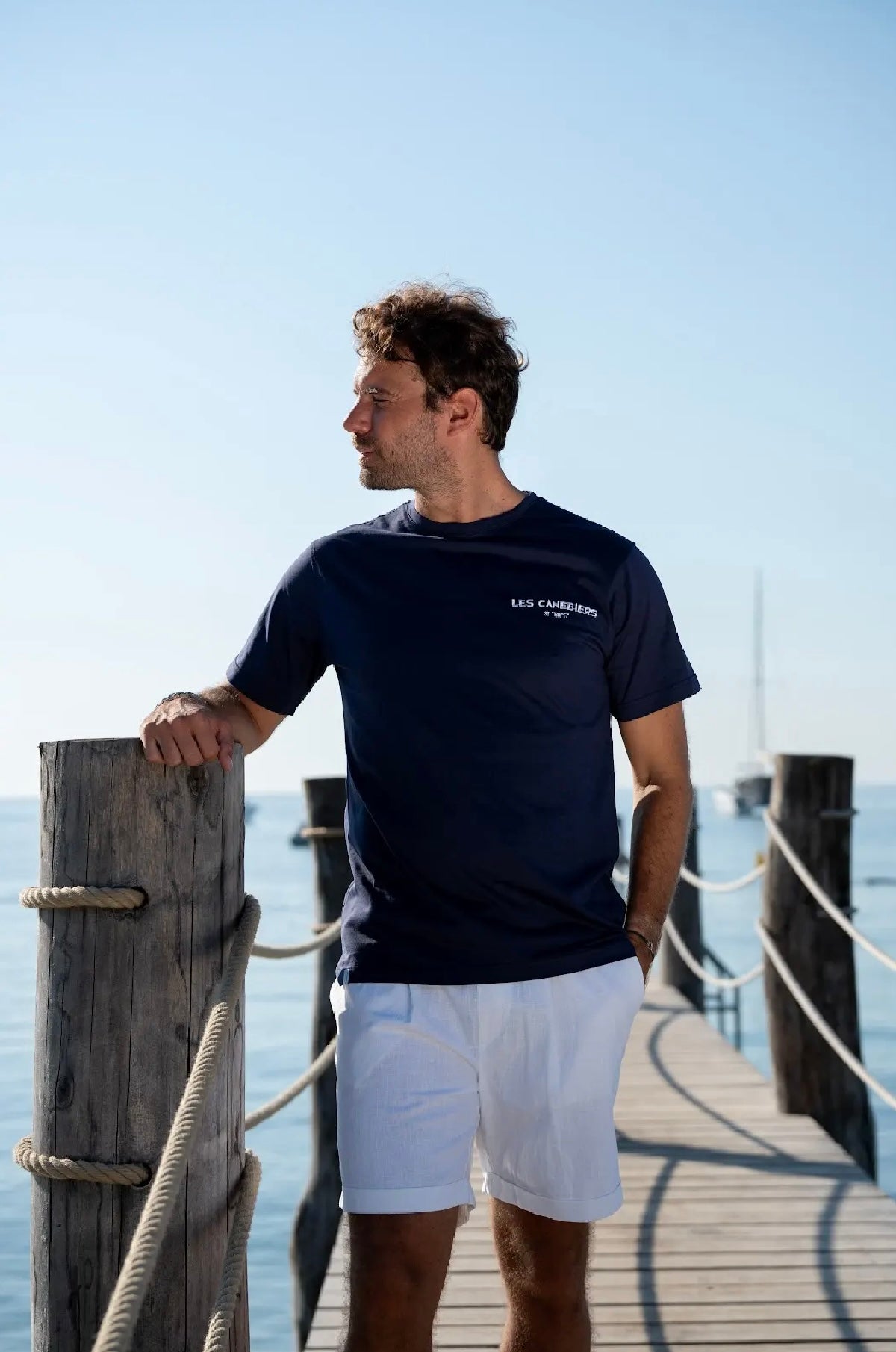 Tshirt Map St-Tropez - Navy