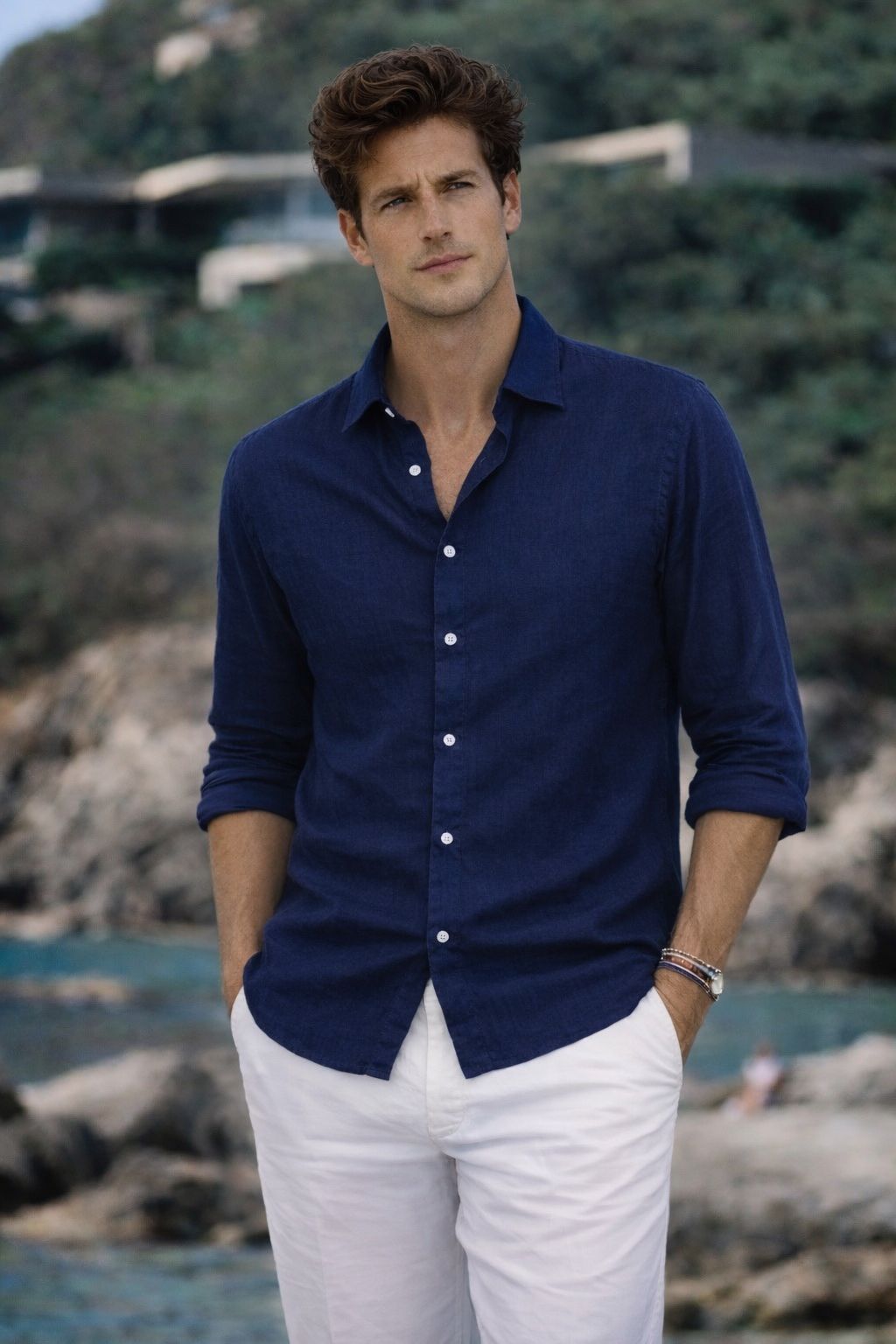 Divin- Cotton Mixte Navy