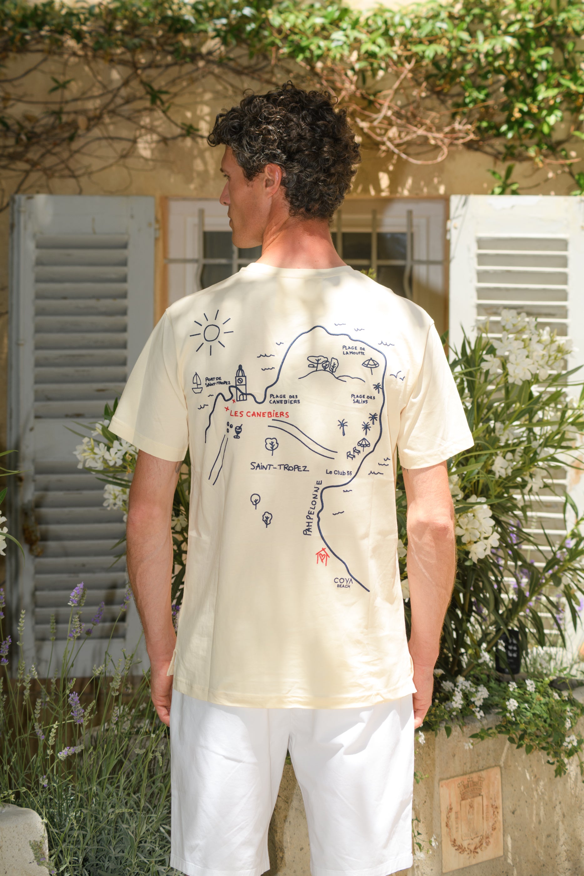 TShirt Map St-Tropez - Cream