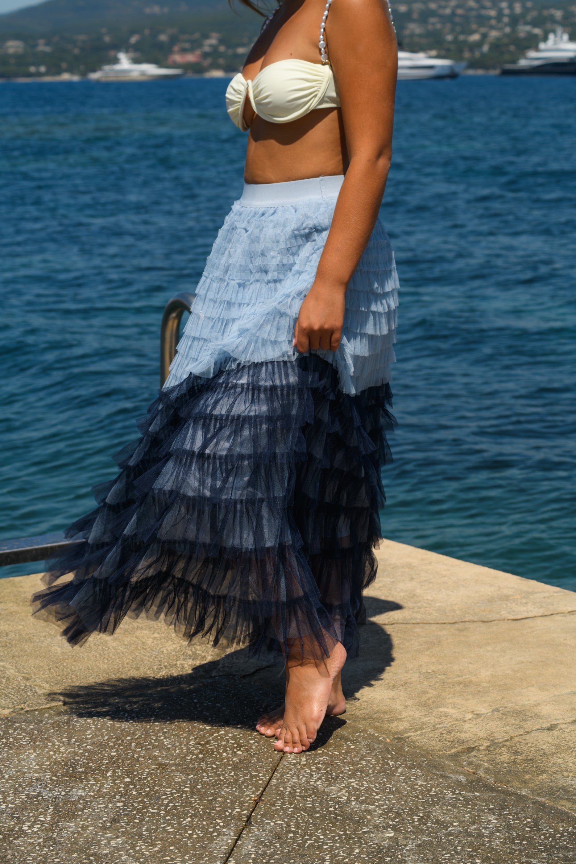 Jupe Roussel Bleu