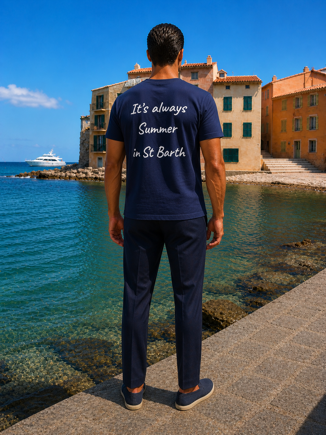 T shirt Always St-Barth navy